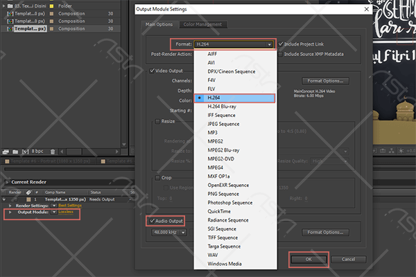 Cara Render After Effect ke MP4 Tanpa Media Encoder 5