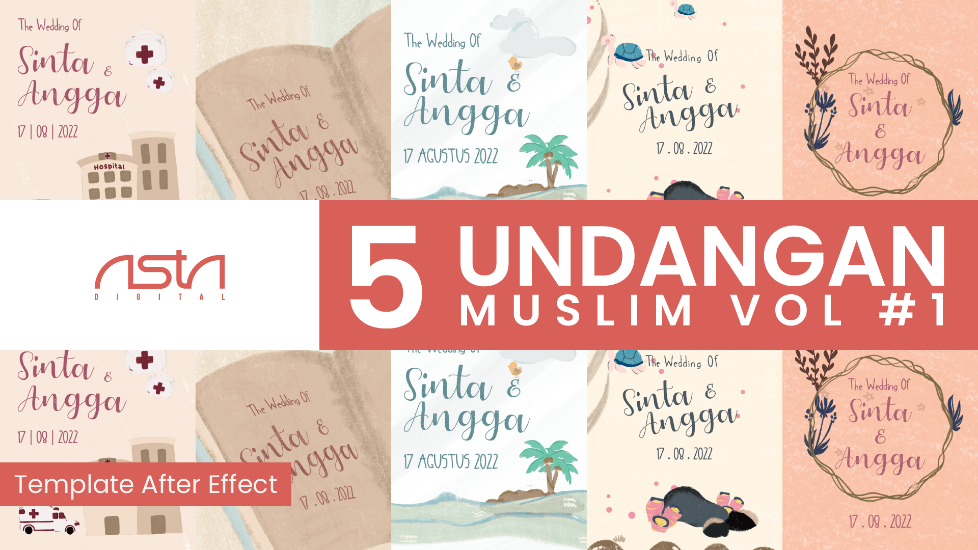 Template 5 Undangan Muslim Vol #1
